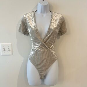 Forever 21 velvet body suit